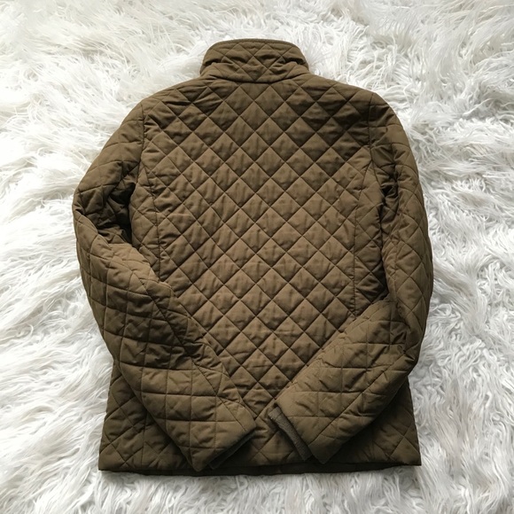 ' J CREW BROWN QUILTED JACKET COAT - Picture 9 of 12